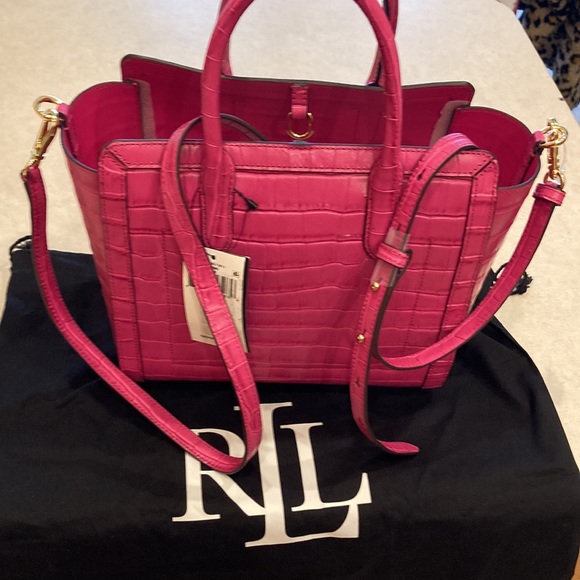 COPY - Ralph Lauren, leather handbag with attachable straps. - Picture 4 of 9